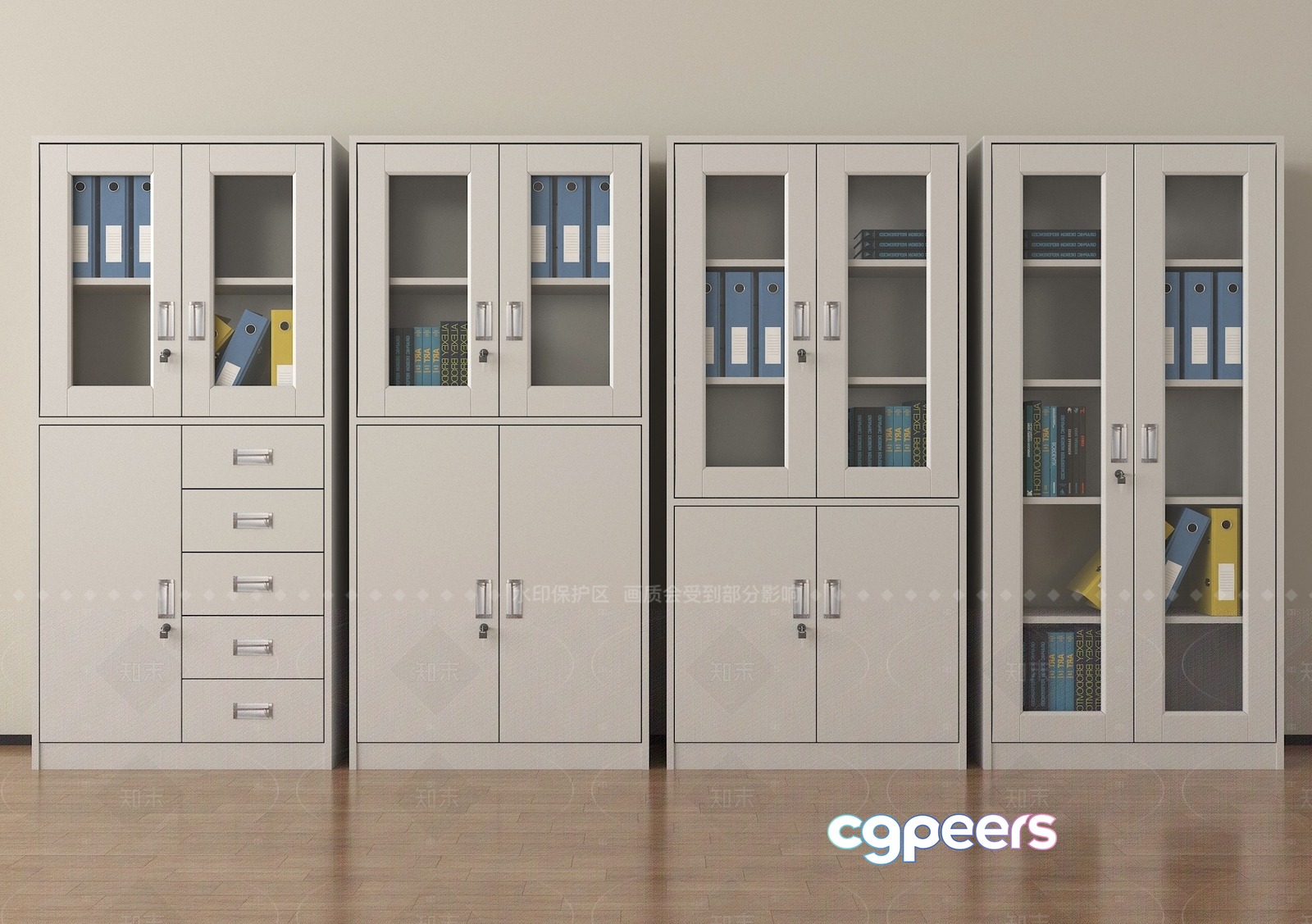 White Metal Office Furniture 3D Model - 16591 - VRAY Render White Metal Office Furniture 3D Model - 16591 - VRAY Render
