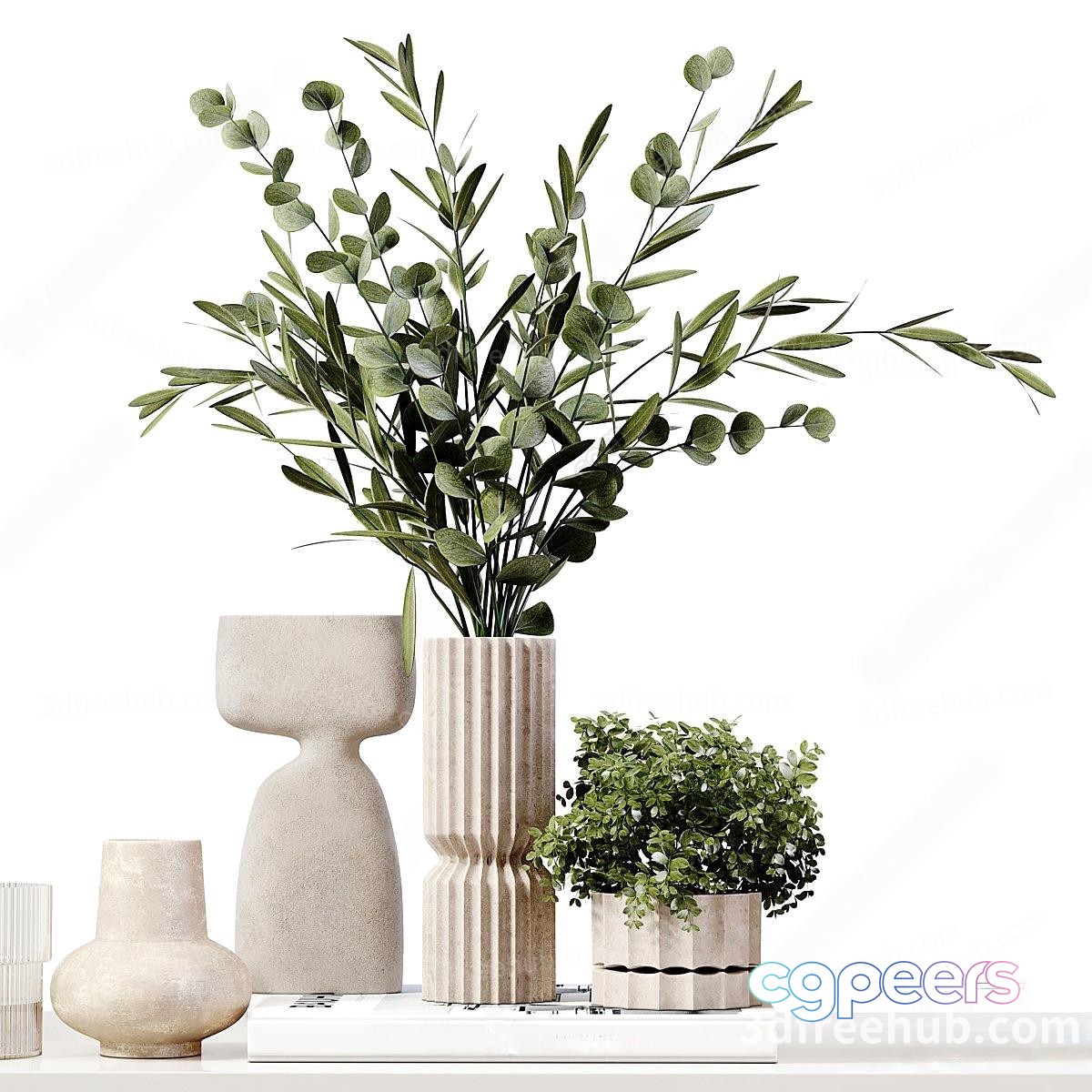 Modern Home Decor 3D Model - 23011 - VRAY Render