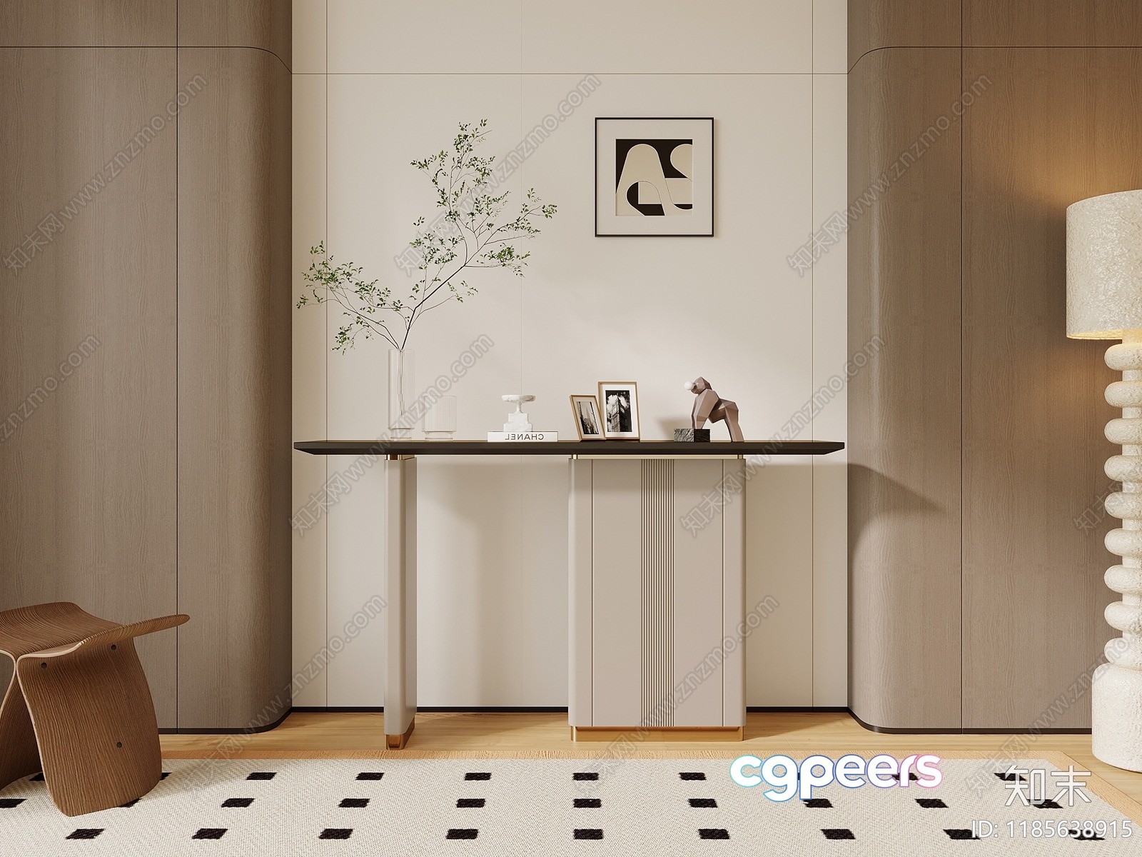 Modern Minimalist Decor 3D Model - 13943 - VRAY Render Modern Minimalist Decor 3D Model - 13943 - VRAY Render