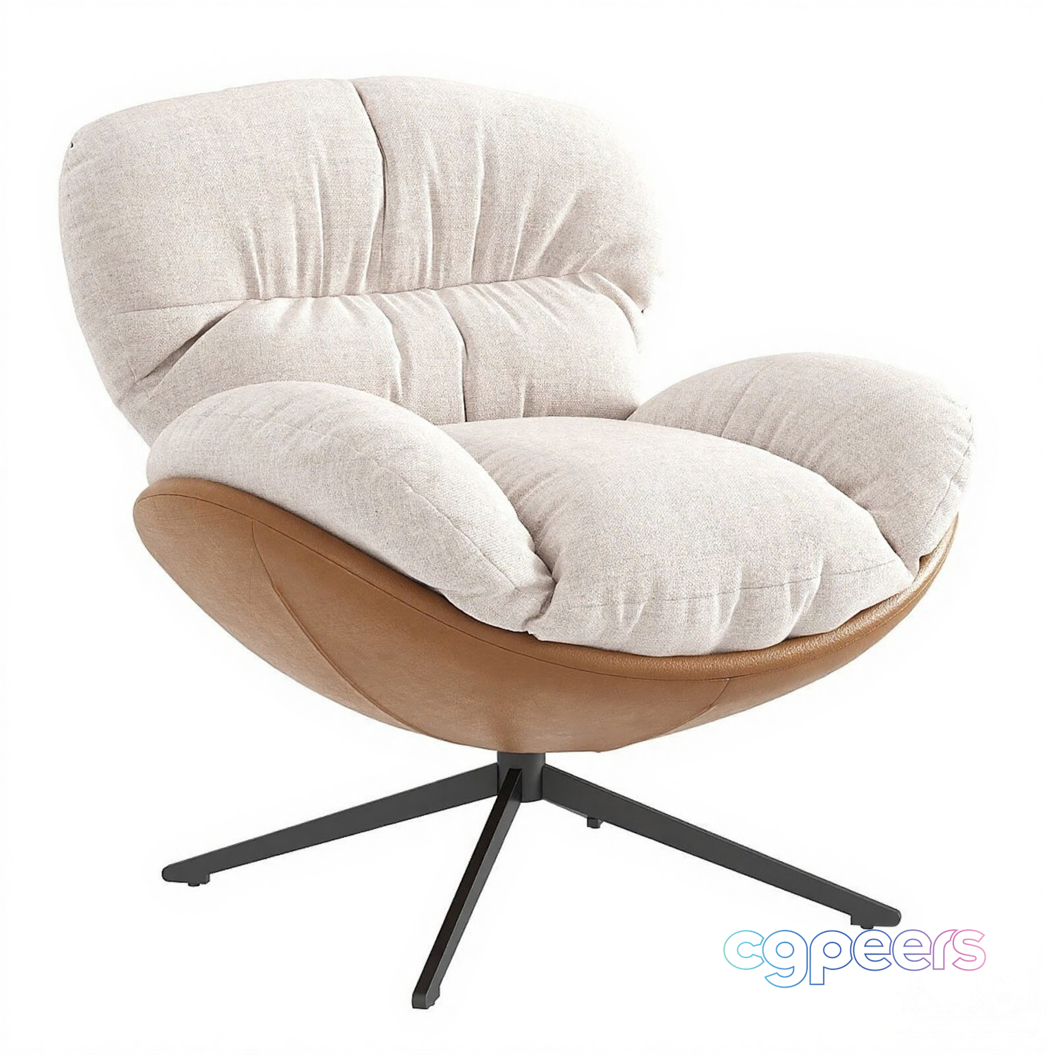 Modern Beige Chair 3D Model - 9935 - CORONA Render