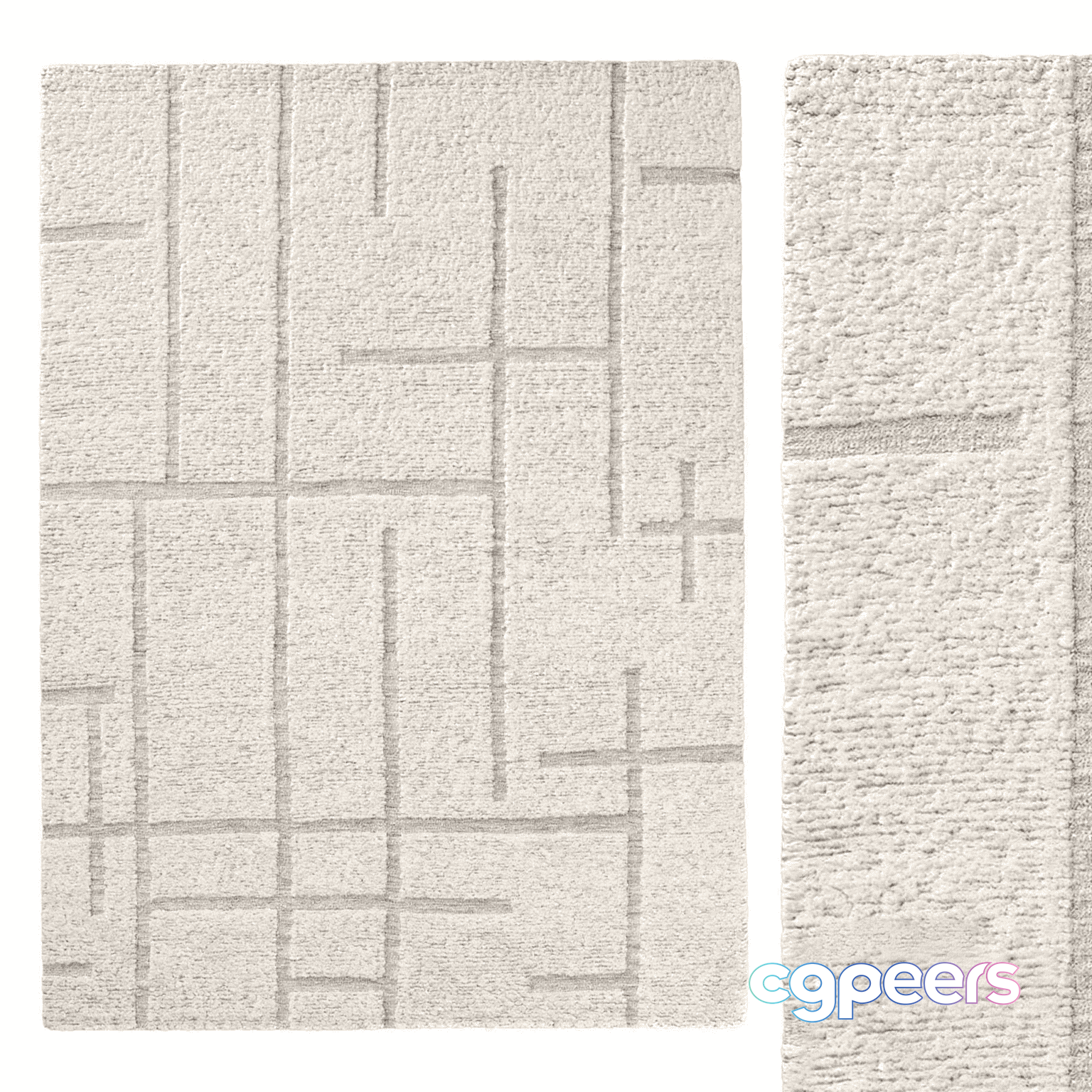Modern Geometric Rug 3D Model - 12038 - CORONA Render