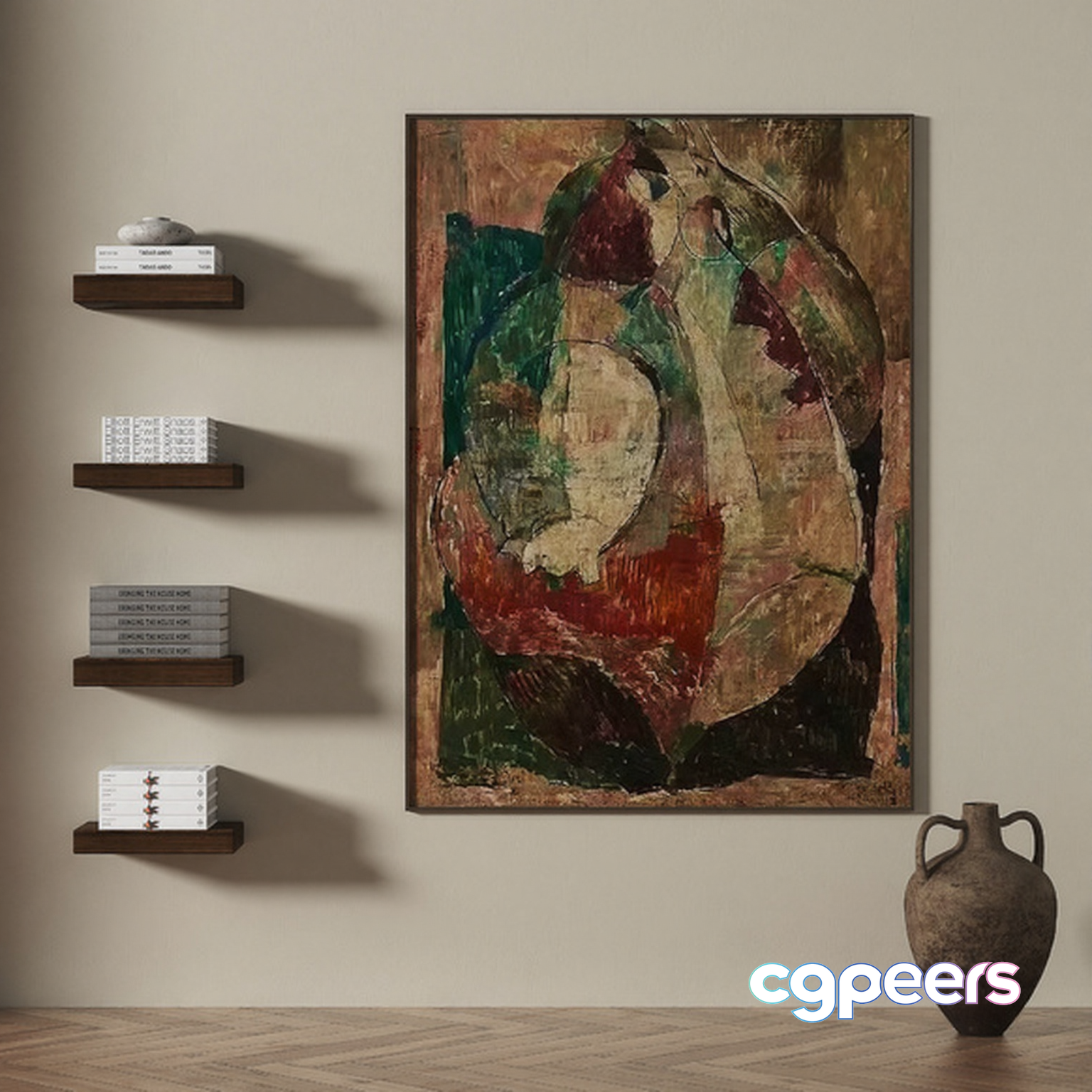 Abstract Artwork 3D Model - 5978 - VRAY Render