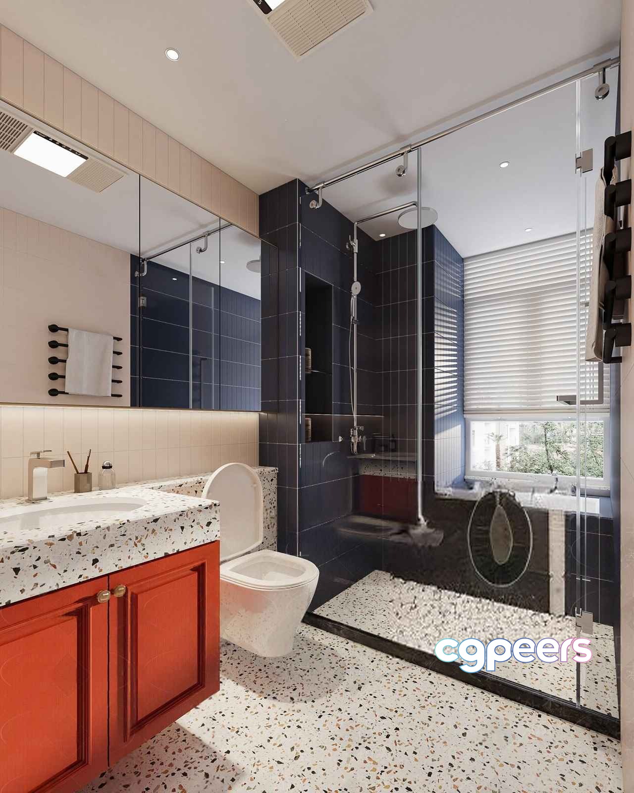 Modern Bathroom Design 3D Model - 22500 - VRAY Render Modern Bathroom Design 3D Model - 22500 - VRAY Render