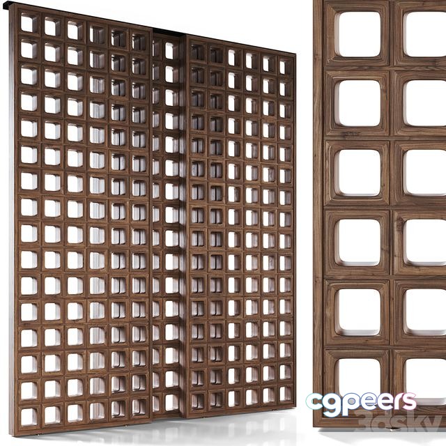 3ds Max Free - BOGART Decorative sliding partition from Mezzo 3ds Max Free - BOGART Decorative sliding partition from Mezzo