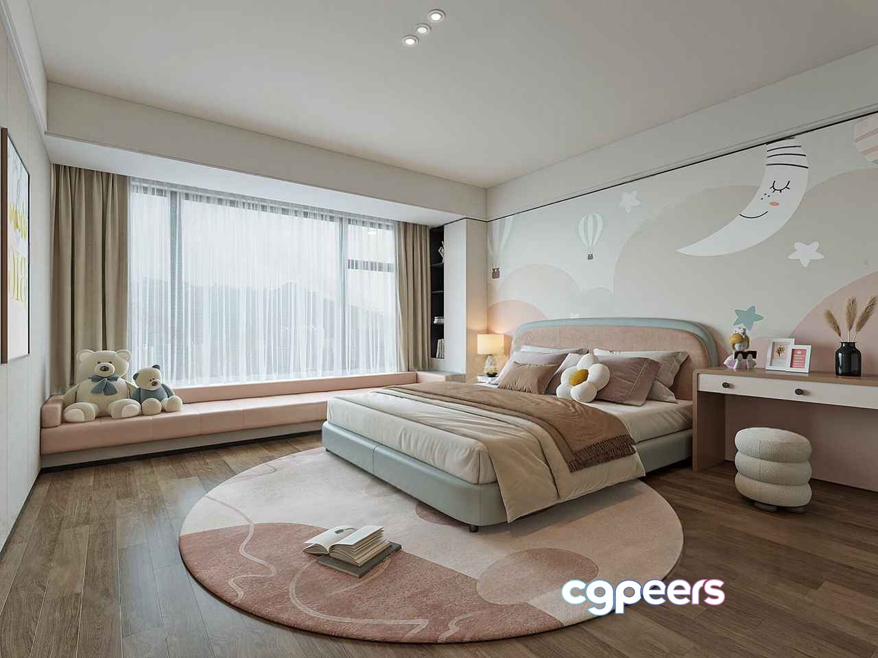 Modern Cozy Bedroom 3D Model - 19184 - VRAY Render Modern Cozy Bedroom 3D Model - 19184 - VRAY Render