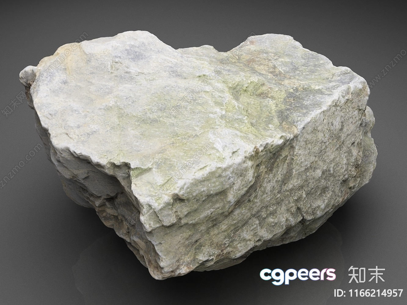Rough Stone Object 3D Model - 14872 - VRAY Render