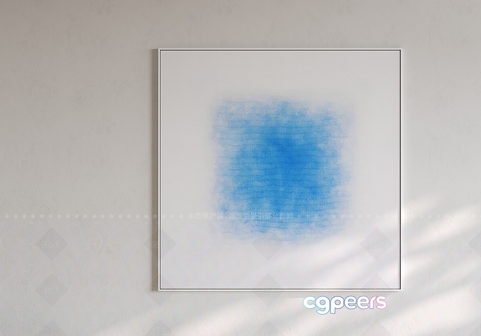 Abstract Blue Painting 3D Model - 8418 - VRAY Render Abstract Blue Painting 3D Model - 8418 - VRAY Render
