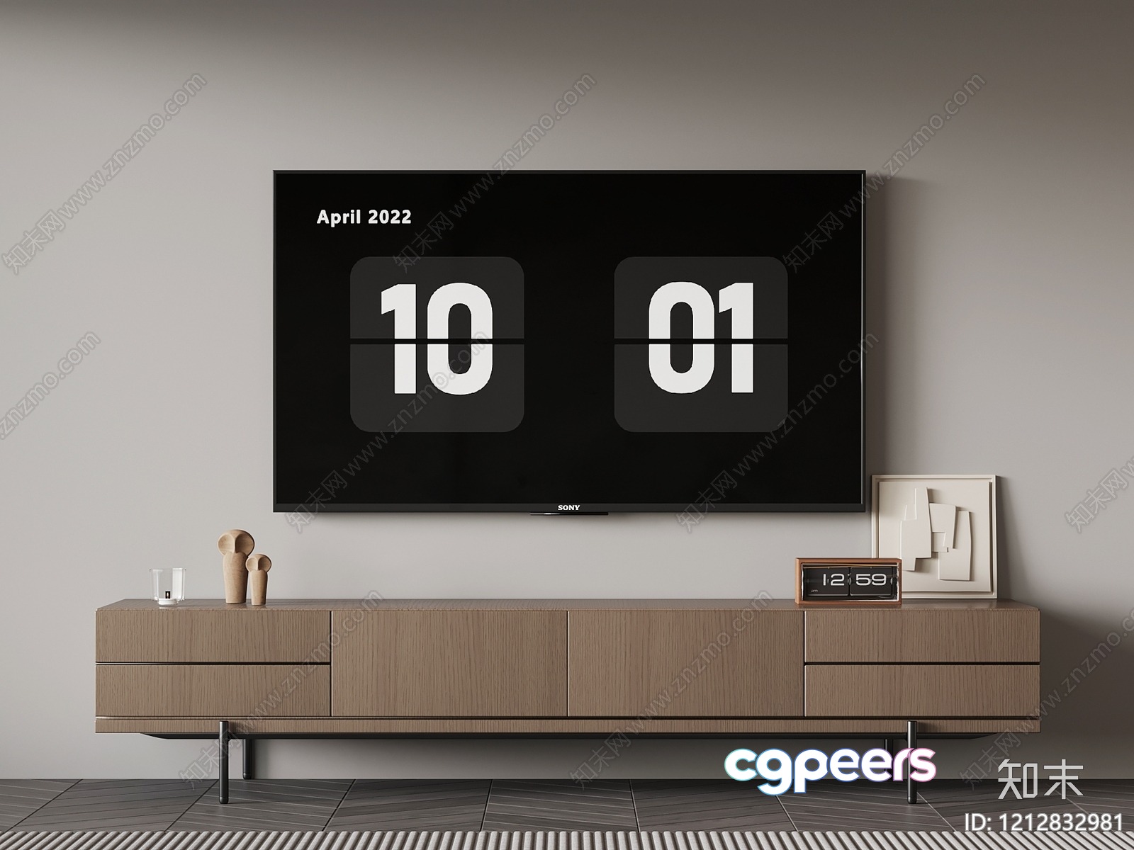 Modern Living Room 3D Model - 20142 - VRAY Render Modern Living Room 3D Model - 20142 - VRAY Render