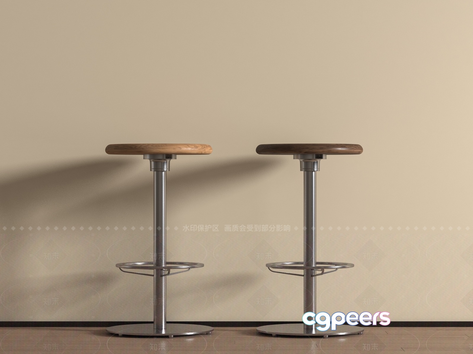 Modern Bar Stools 3D Model - 10410 - VRAY Render Modern Bar Stools 3D Model - 10410 - VRAY Render