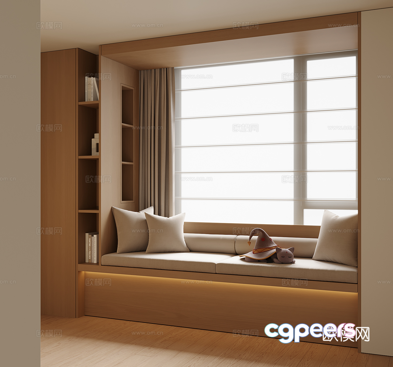 Cozy Reading Nook 3D Model - 1924 - VRAY Render Cozy Reading Nook 3D Model - 1924 - VRAY Render