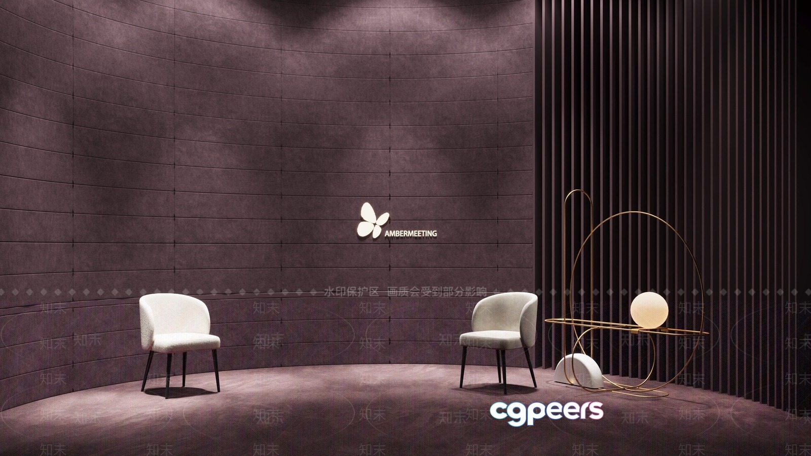 Modern Office Space 3D Model - 17440 - VRAY Render