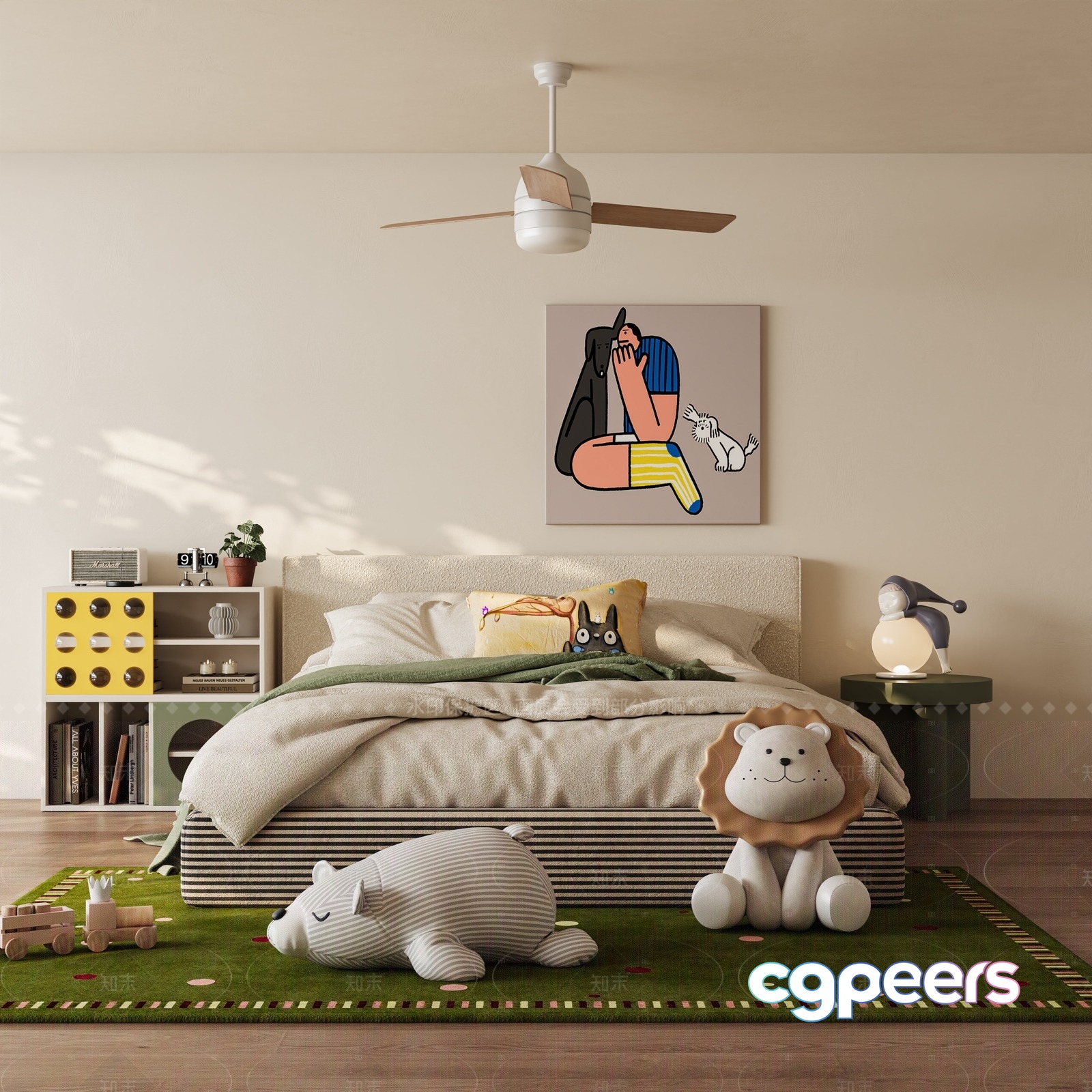 Cozy Children'S Bedroom 3D Model - 1088 - VRAY Render Cozy Children'S Bedroom 3D Model - 1088 - VRAY Render