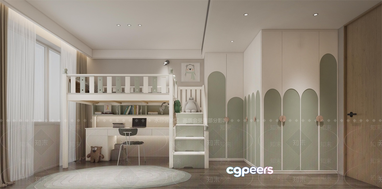 Cozy Bedroom 3D Model - 21010 - VRAY Render