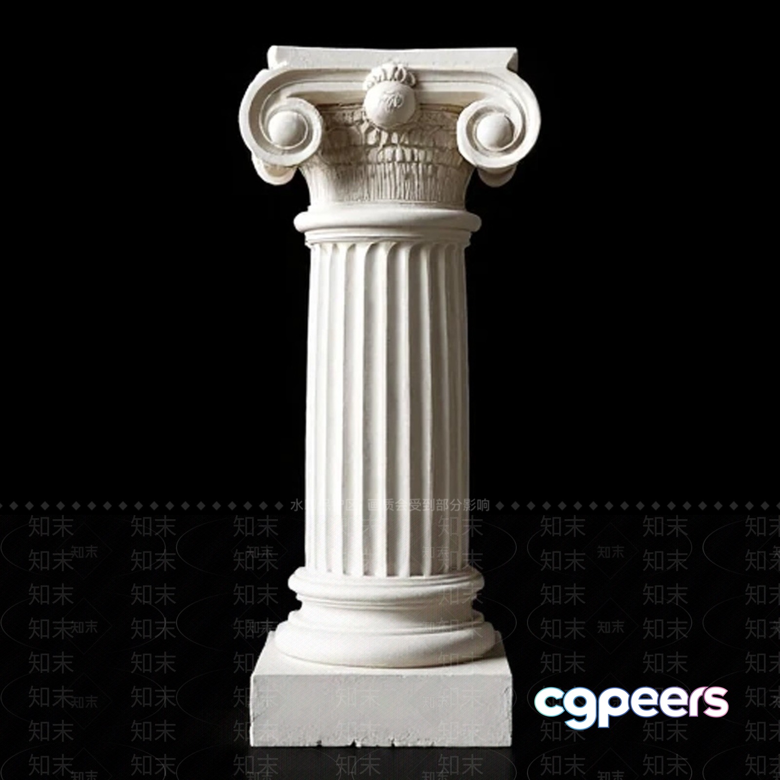 Ancient Greek Column 3D Model - 9857 - VRAY Render Ancient Greek Column 3D Model - 9857 - VRAY Render