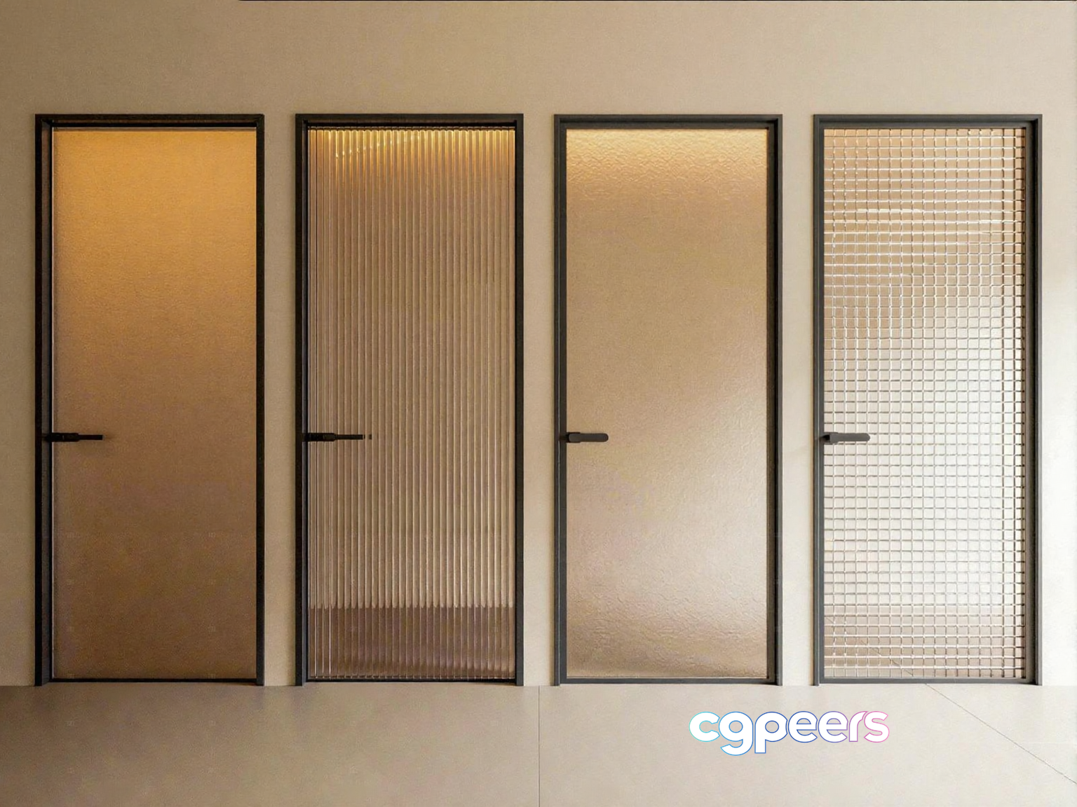 Modern Interior Doors 3D Model - 9663 - VRAY Render Modern Interior Doors 3D Model - 9663 - VRAY Render