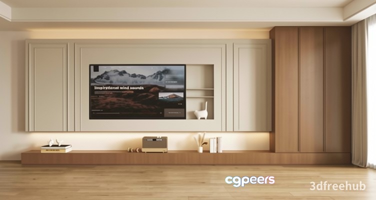 Modern Living Room 3D Model - 22711 - VRAY Render