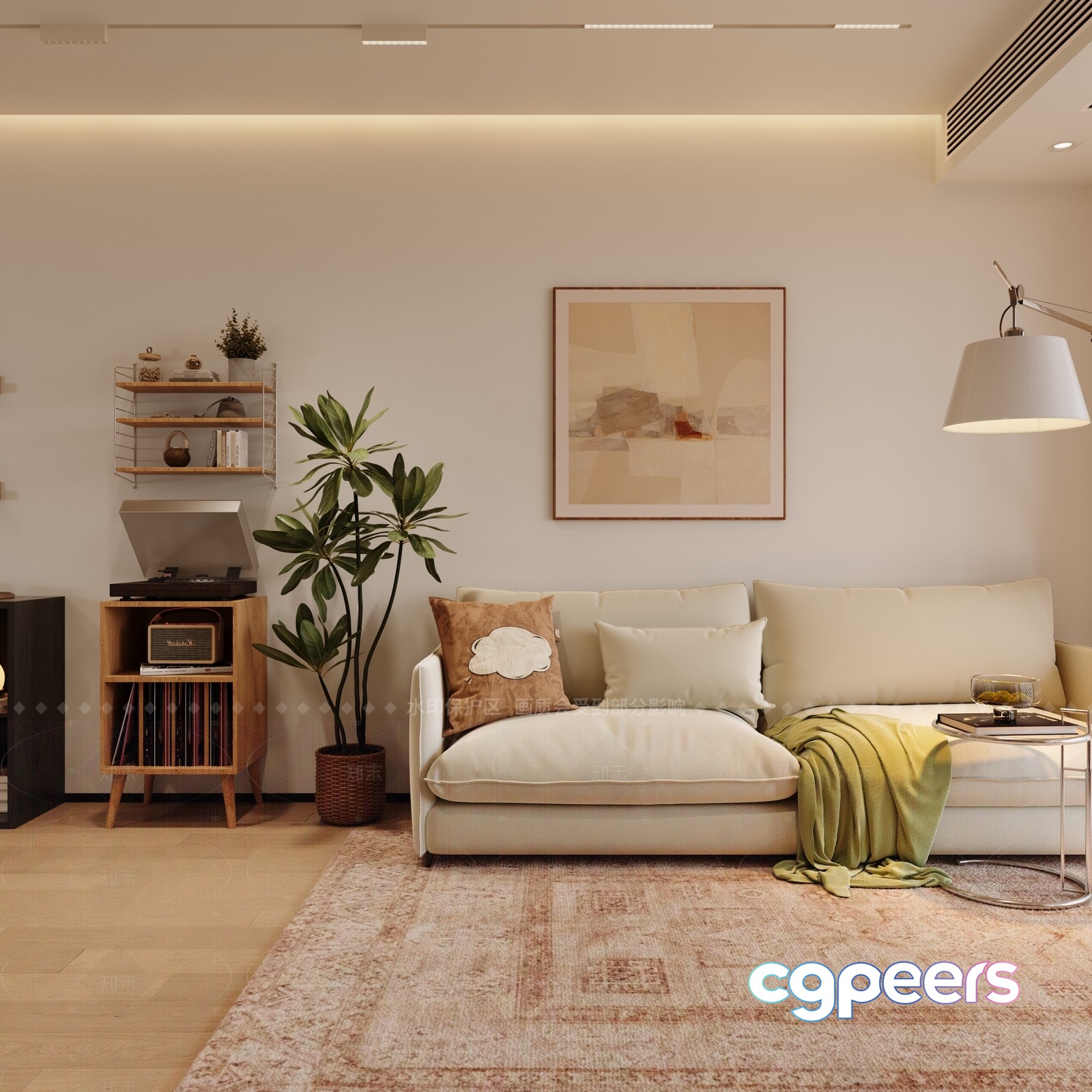 Cozy Living Room 3D Model - 20440 - VRAY Render Cozy Living Room 3D Model - 20440 - VRAY Render