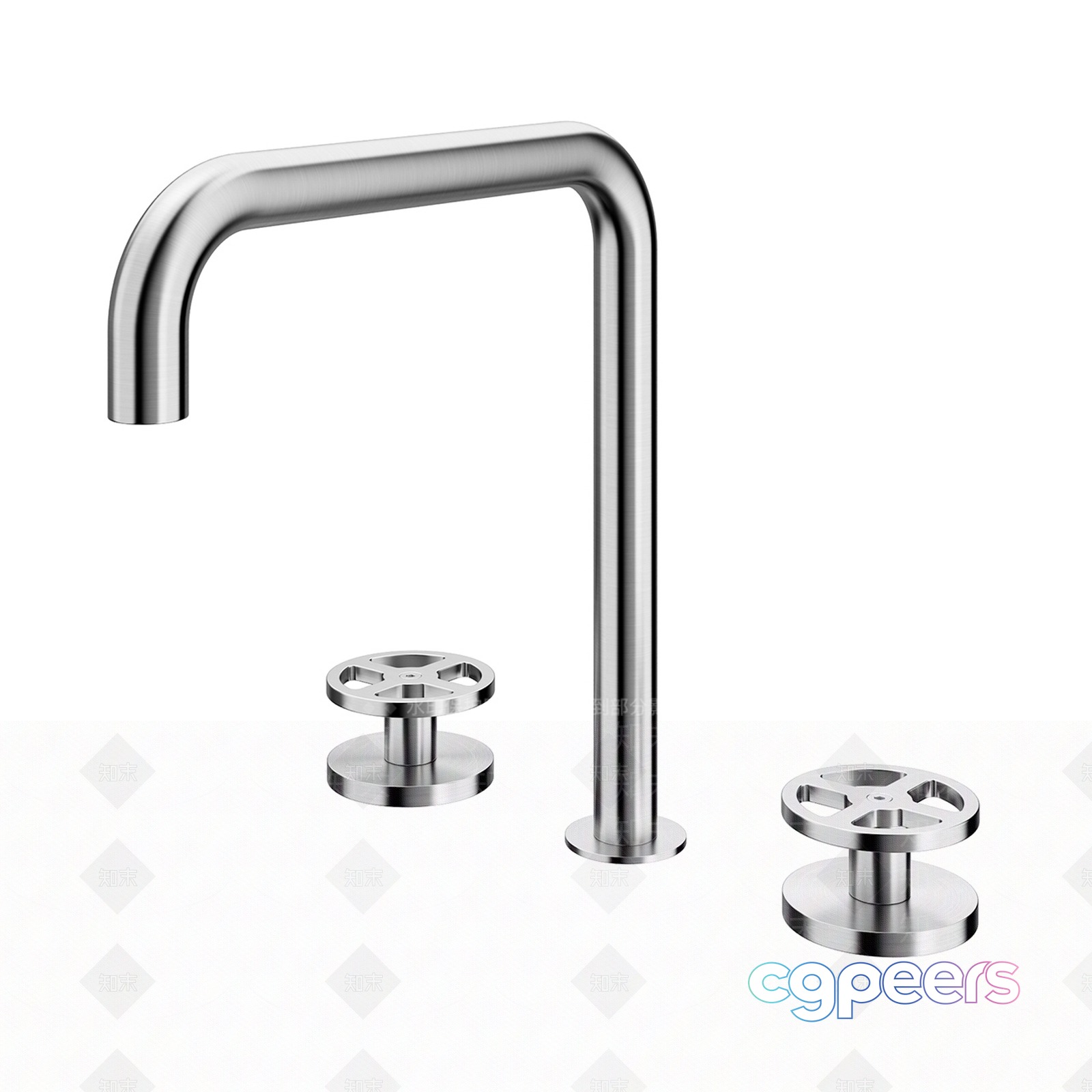 Stainless Steel Faucet 3D Model - 8395 - VRAY Render Stainless Steel Faucet 3D Model - 8395 - VRAY Render