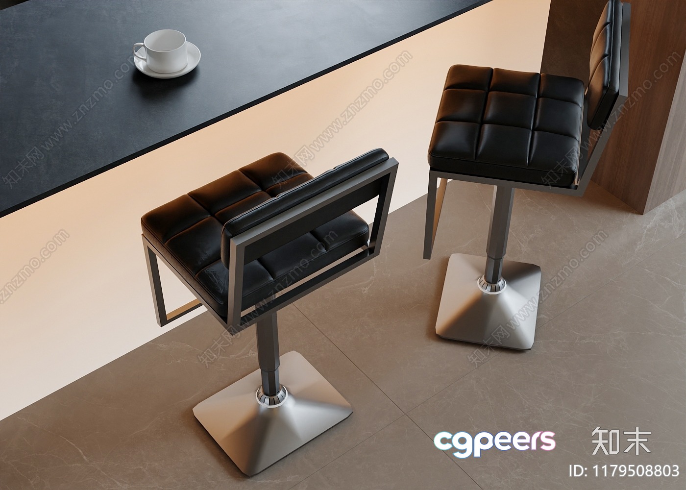 Modern Office Furniture 3D Model - 8624 - VRAY Render