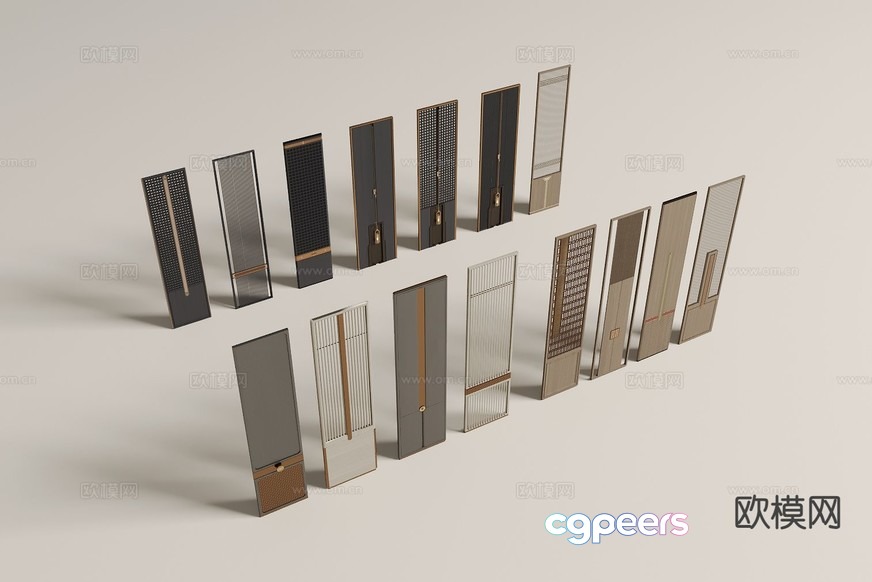 A Collection Of Doors 3D Model - 6258 - CORONA Render A Collection Of Doors 3D Model - 6258 - CORONA Render