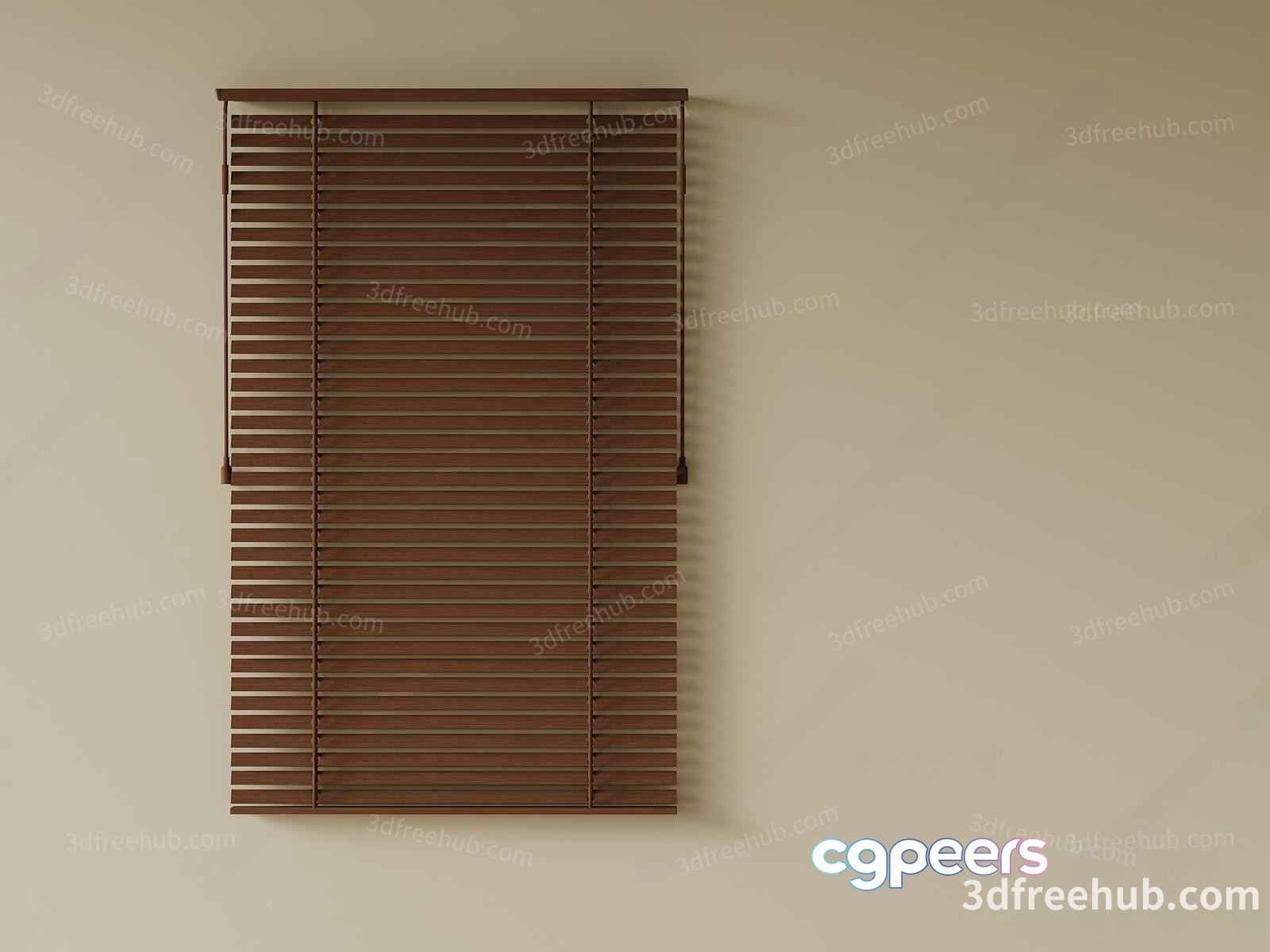 Wooden Blinds 3D Model - 19322 - VRAY Render