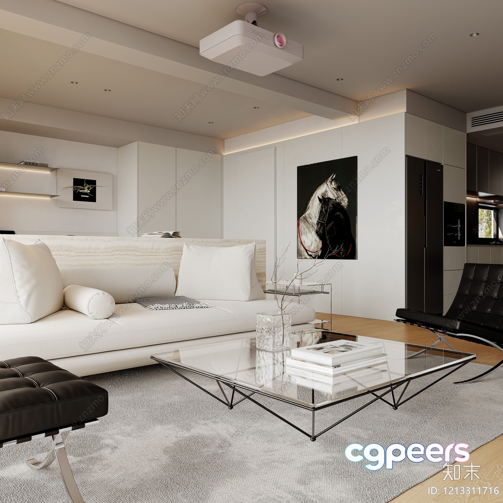 Modern Living Room 3D Model - 6914 - VRAY Render Modern Living Room 3D Model - 6914 - VRAY Render