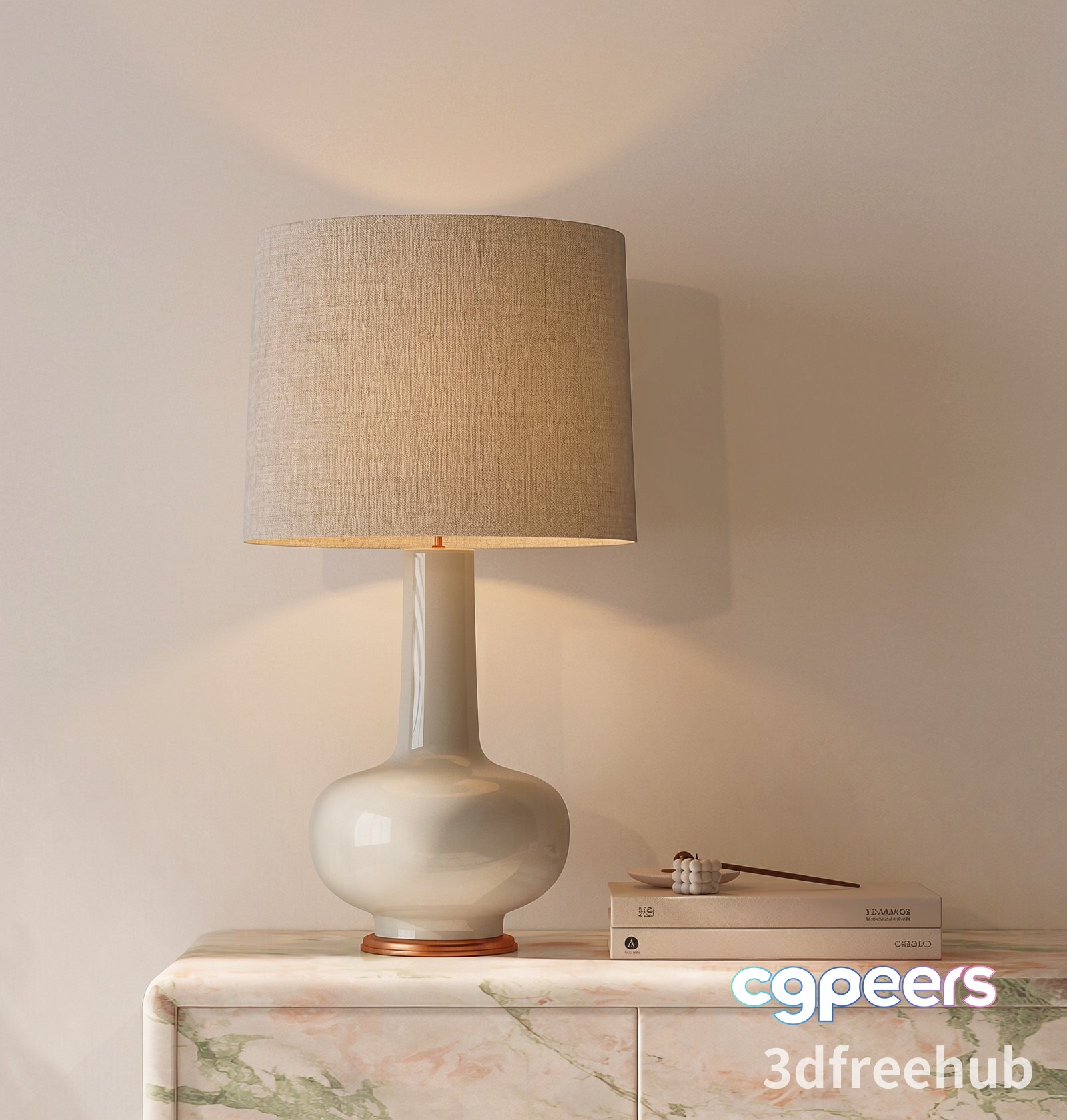 Modern Table Lamp 3D Model - 22396 - VRAY Render