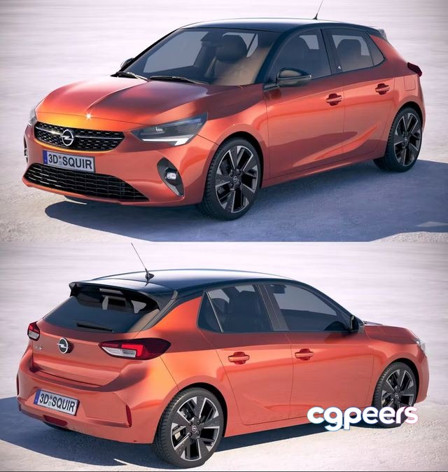 3D Game Assets - Opel Corsa-E 2020 3D Game Assets - Opel Corsa-E 2020