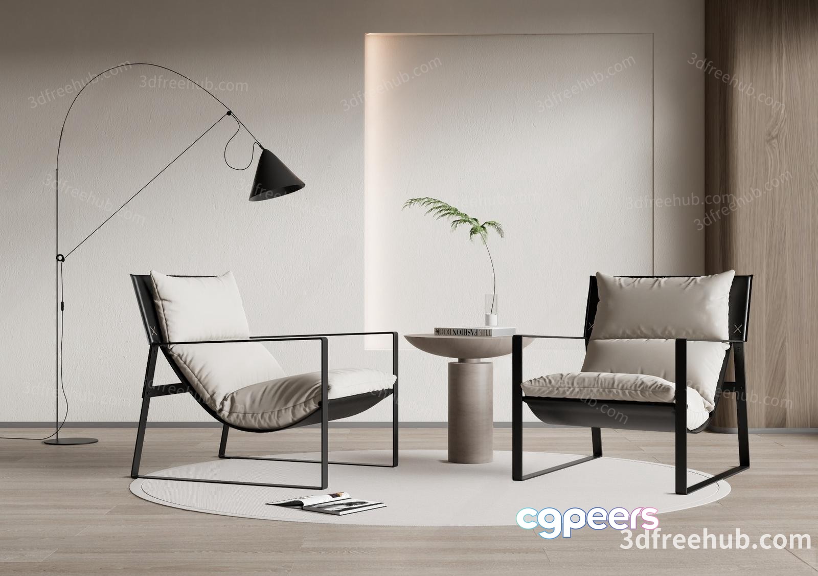 Two Chairs In A Room 3D Model - 19646 - VRAY Render Two Chairs In A Room 3D Model - 19646 - VRAY Render