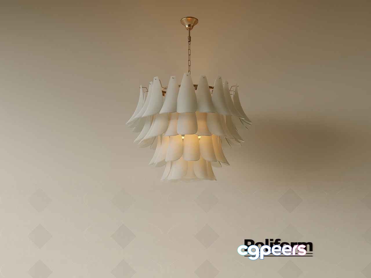 Gold Light Fixture 3D Model - 774 - CORONA Render Gold Light Fixture 3D Model - 774 - CORONA Render