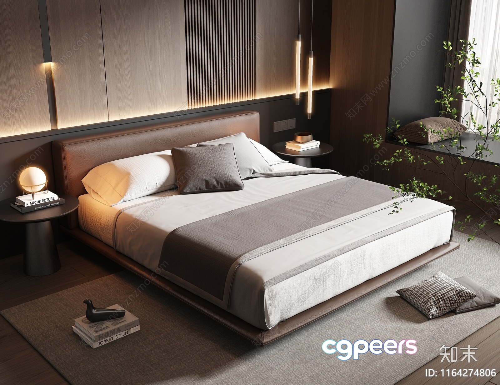 Cozy Bedroom 3D Model - 17410 - VRAY Render