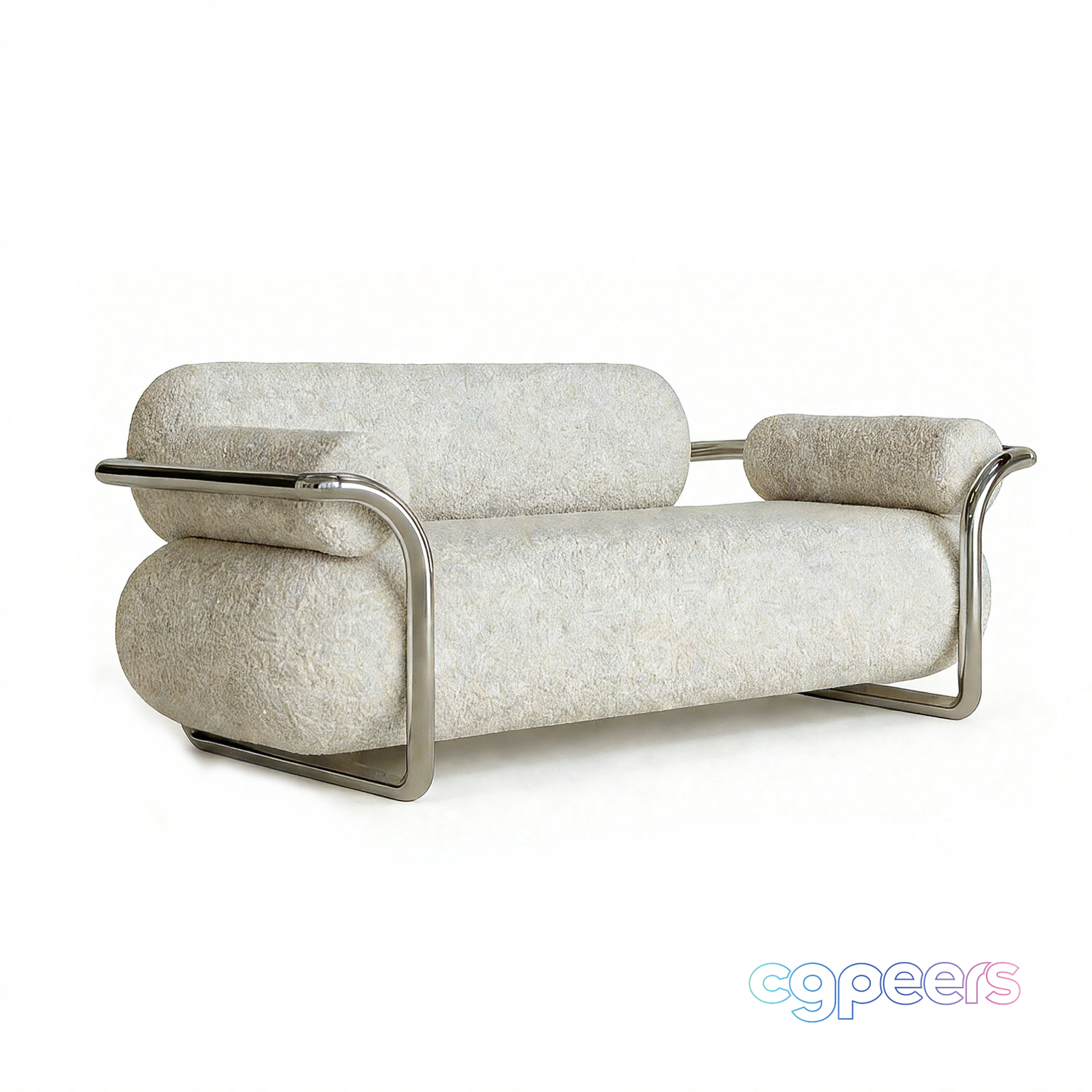 Modern Cream Sofa 3D Model - 23075 - VRAY Render Modern Cream Sofa 3D Model - 23075 - VRAY Render