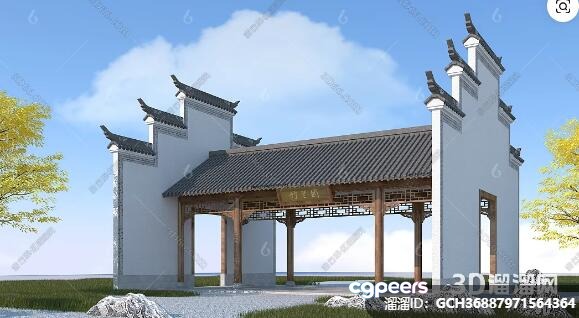 Traditional Chinese Architecture 3D Model - 16530 - VRAY Render Traditional Chinese Architecture 3D Model - 16530 - VRAY Render