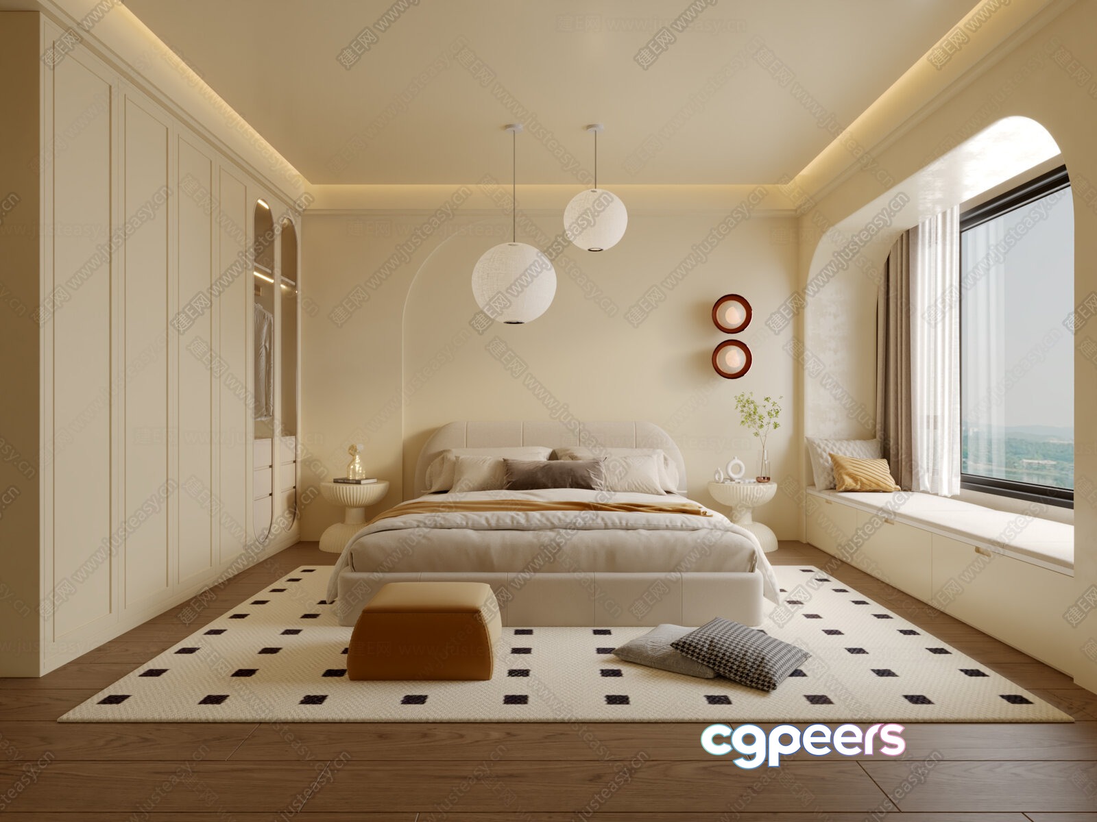 Cozy Bedroom 3D Model - 23667 - VRAY Render Cozy Bedroom 3D Model - 23667 - VRAY Render