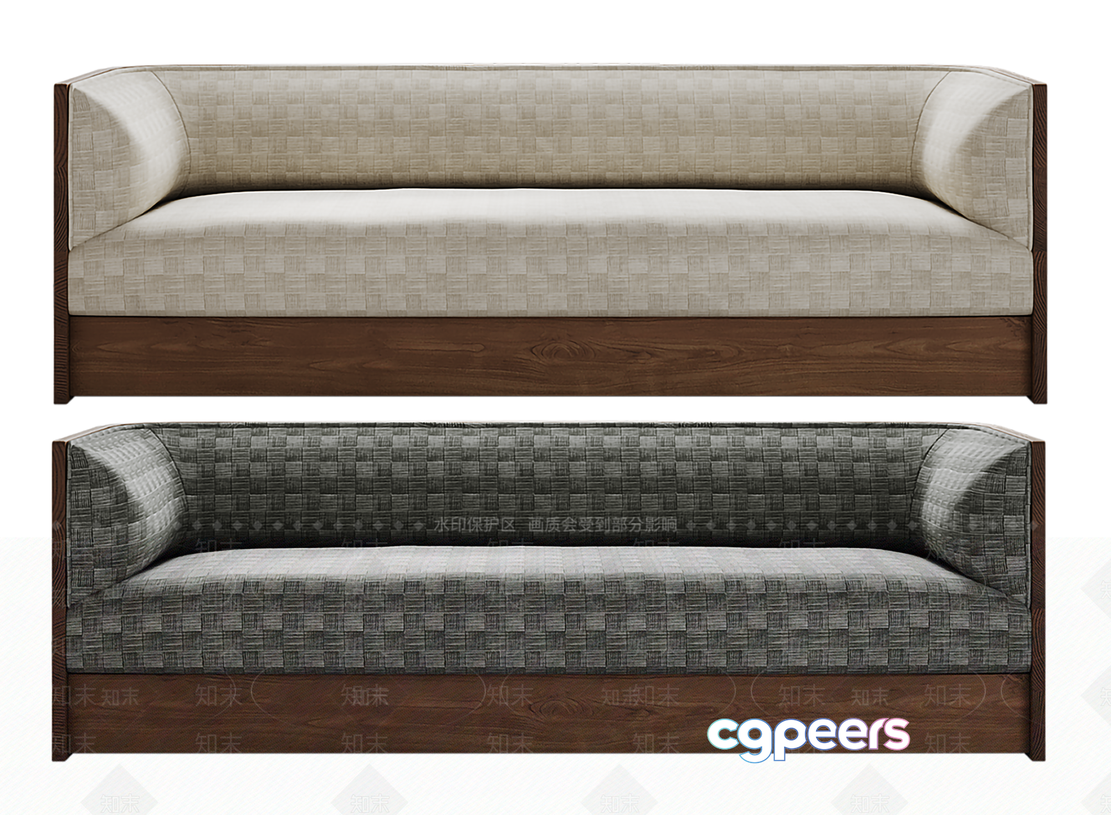 Two Couches 3D Model - 7836 - VRAY Render