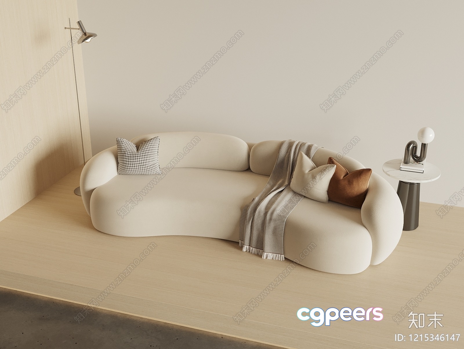 Modern Living Room 3D Model - 17221 - VRAY Render