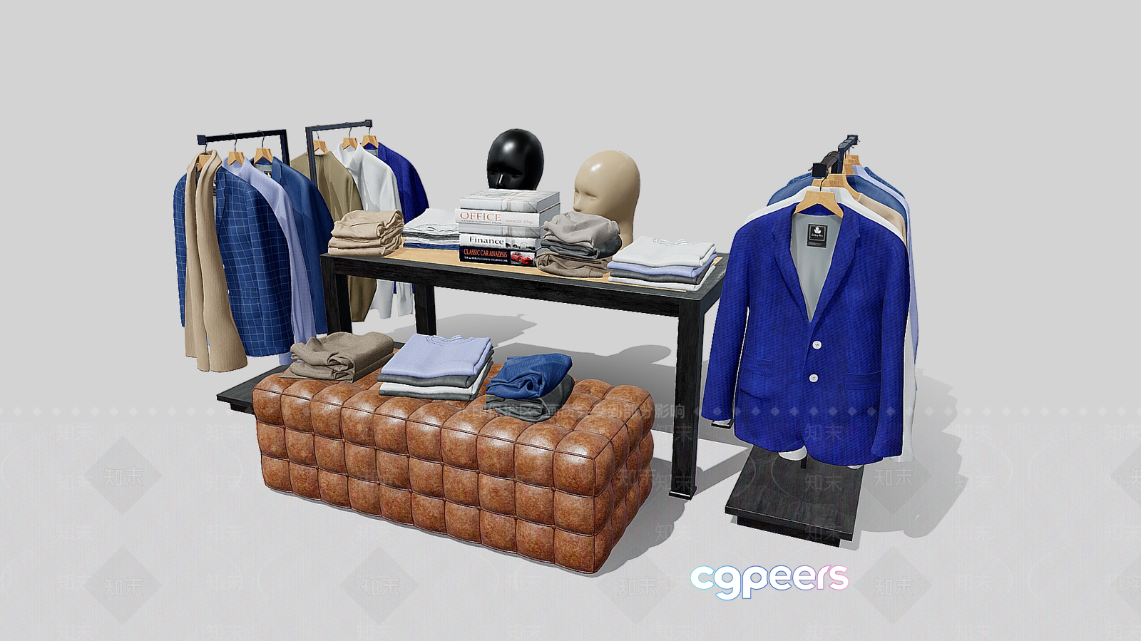 Men'S Clothing Store 3D Model - 2310 - VRAY Render