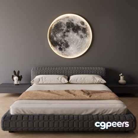 Cozy Bedroom 3D Model - 9126 - CORONA Render