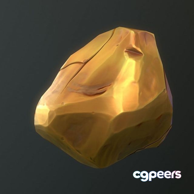3D Game Assets - Gold Nugget 3D Game Assets - Gold Nugget