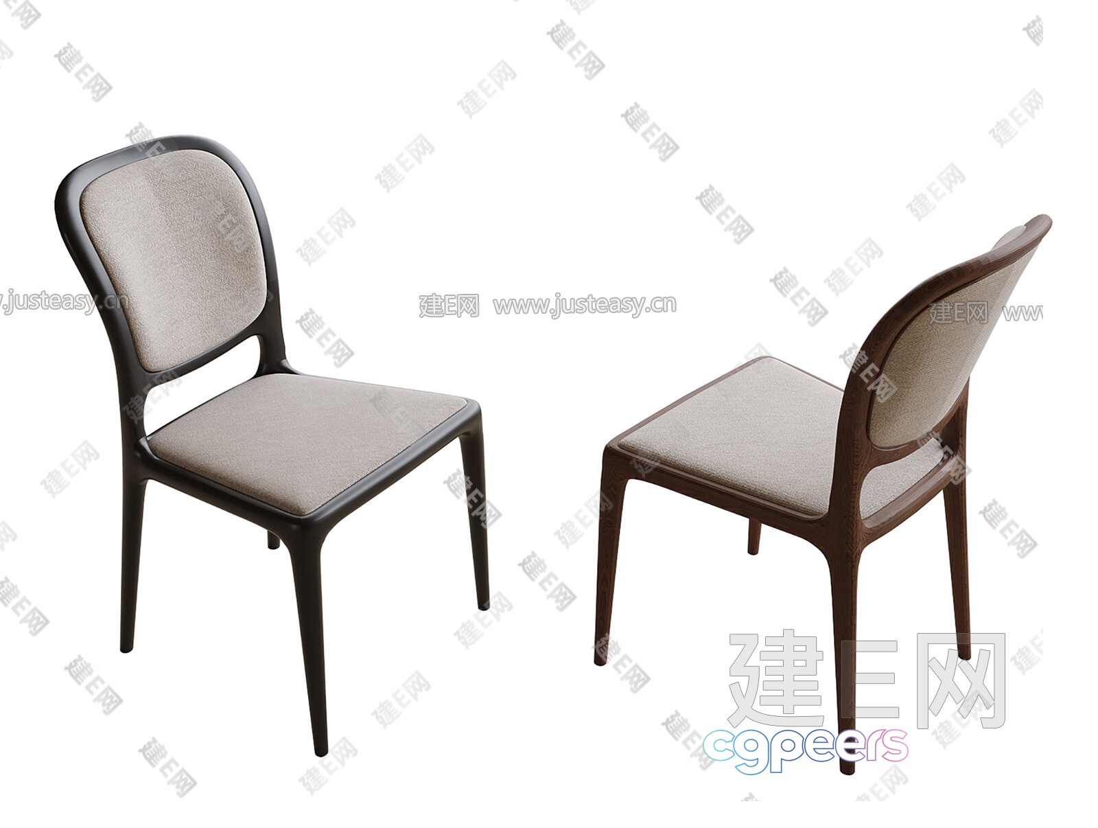 Wooden Dining Chair 3D Model - 7287 - VRAY Render