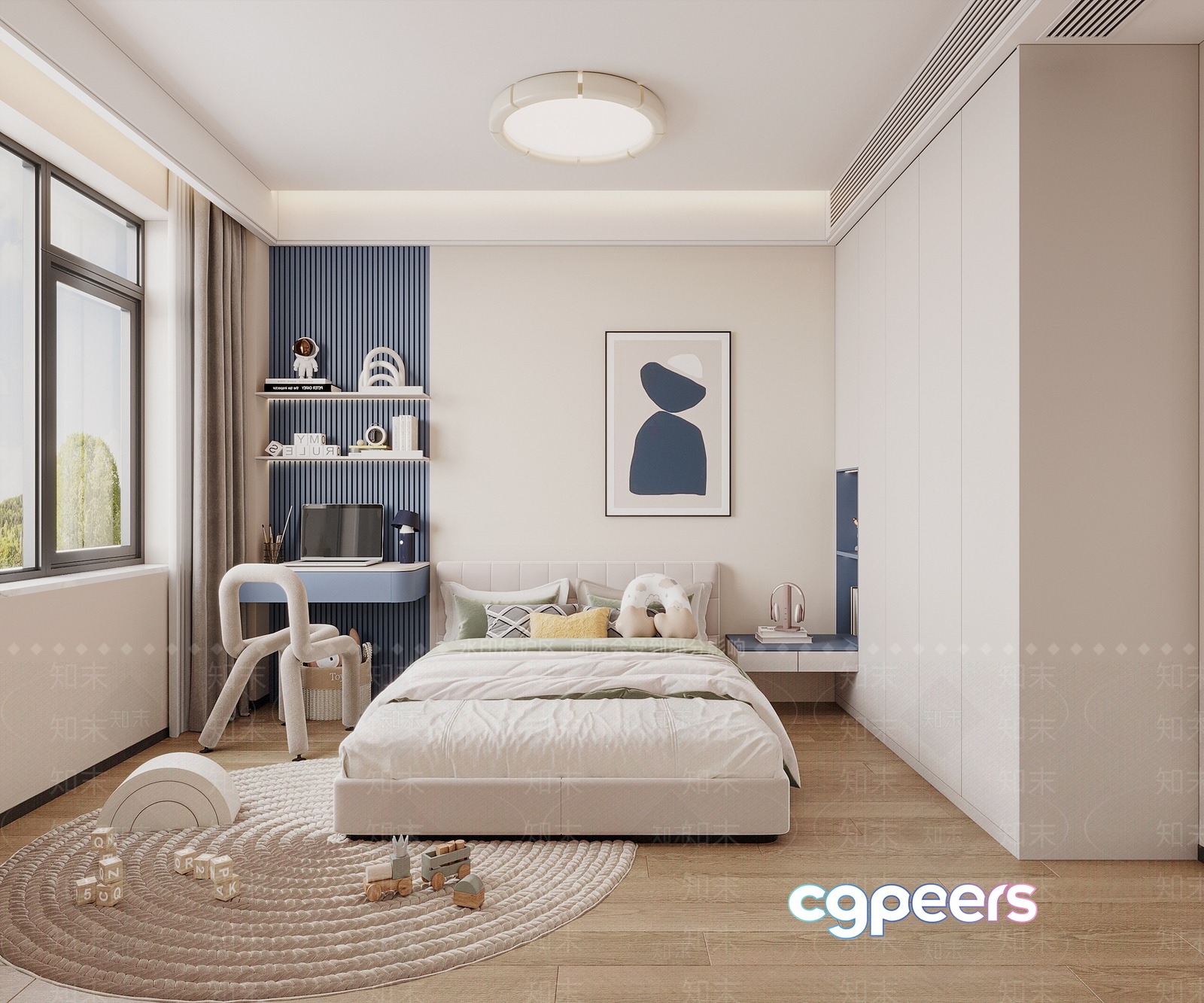 Cozy Modern Bedroom 3D Model - 13662 - VRAY Render Cozy Modern Bedroom 3D Model - 13662 - VRAY Render