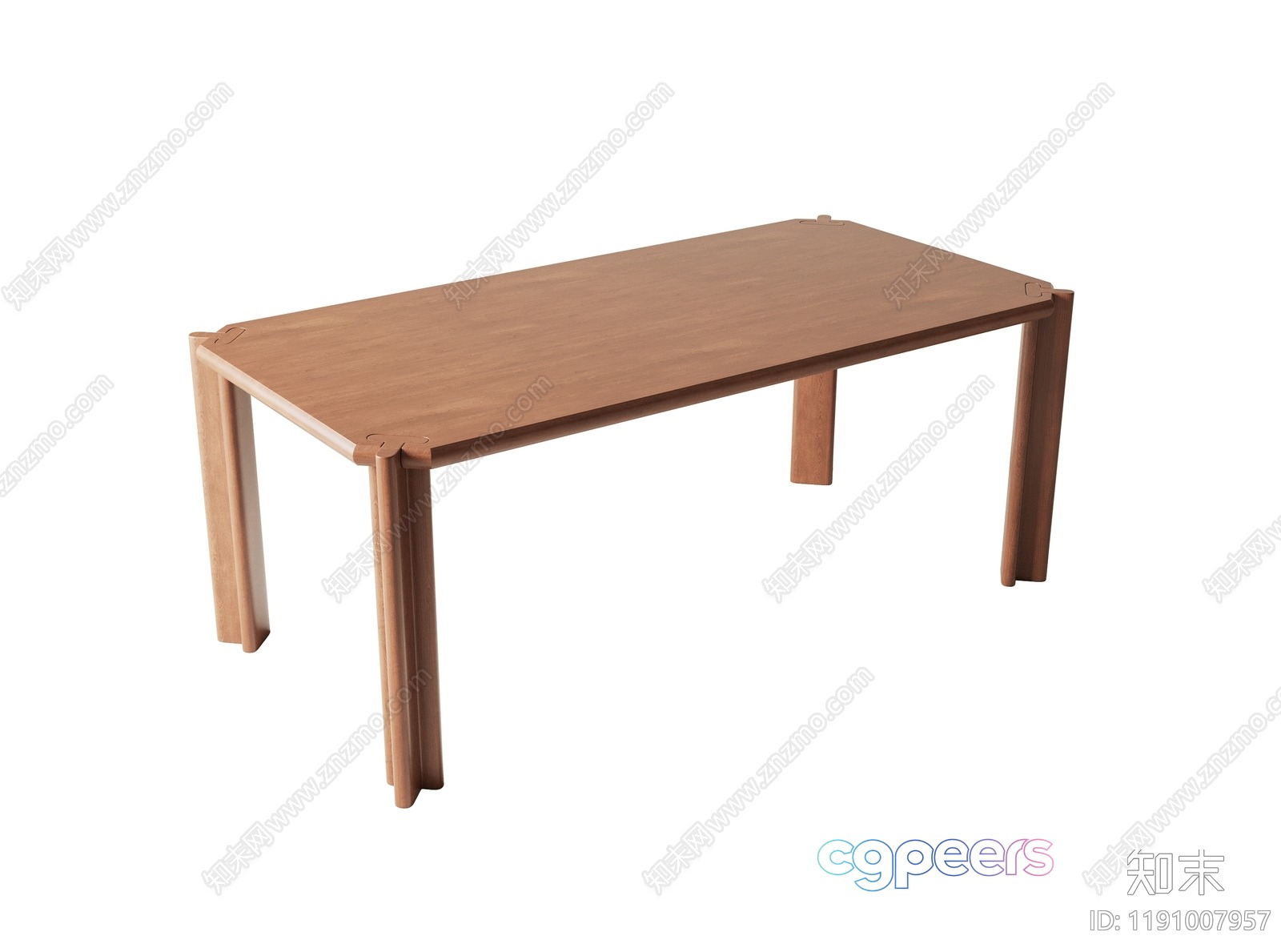 Simple Wooden Table 3D Model - 3620 - CORONA Render Simple Wooden Table 3D Model - 3620 - CORONA Render