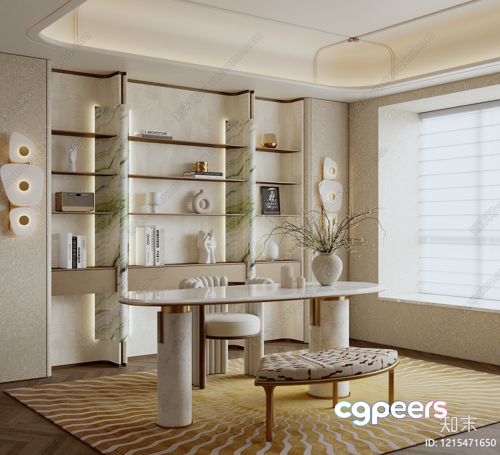 Modern Dining Room 3D Model - 9570 - VRAY Render Modern Dining Room 3D Model - 9570 - VRAY Render