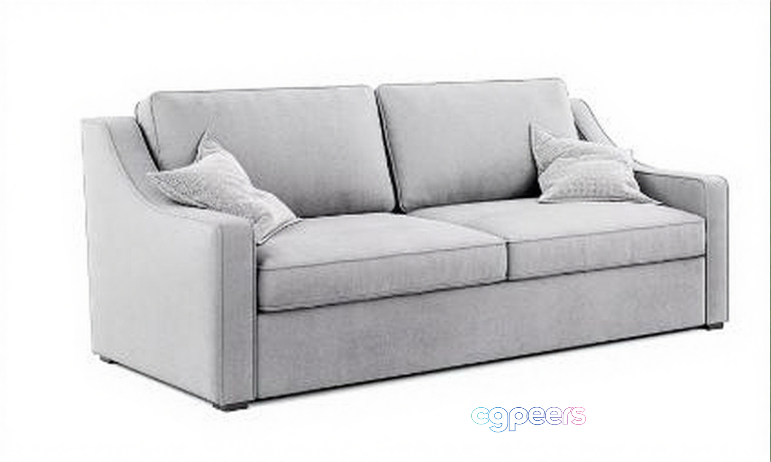Light Grey Sofa 3D Model - 11990 - CORONA Render Light Grey Sofa 3D Model - 11990 - CORONA Render