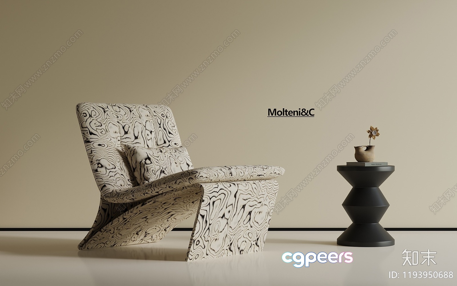 Modern Lounge Chair 3D Model - 19495 - VRAY Render Modern Lounge Chair 3D Model - 19495 - VRAY Render