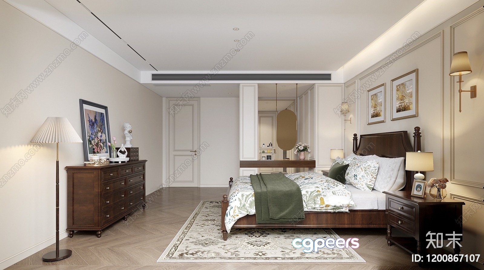 Cozy Bedroom 3D Model - 246 - CORONA Render