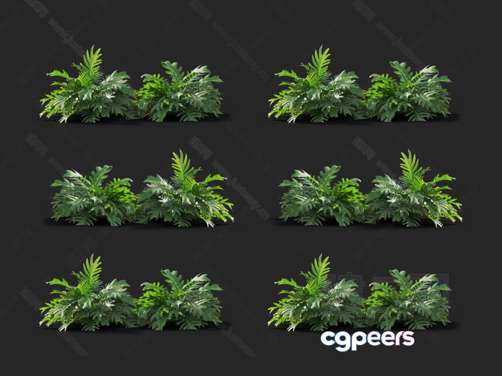A Plant With Green Leaves 3D Model - 15963 - VRAY Render A Plant With Green Leaves 3D Model - 15963 - VRAY Render
