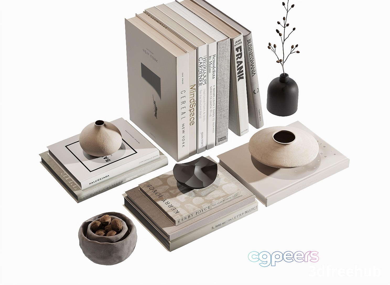 Modern Decorative Items 3D Model - 23635 - VRAY Render
