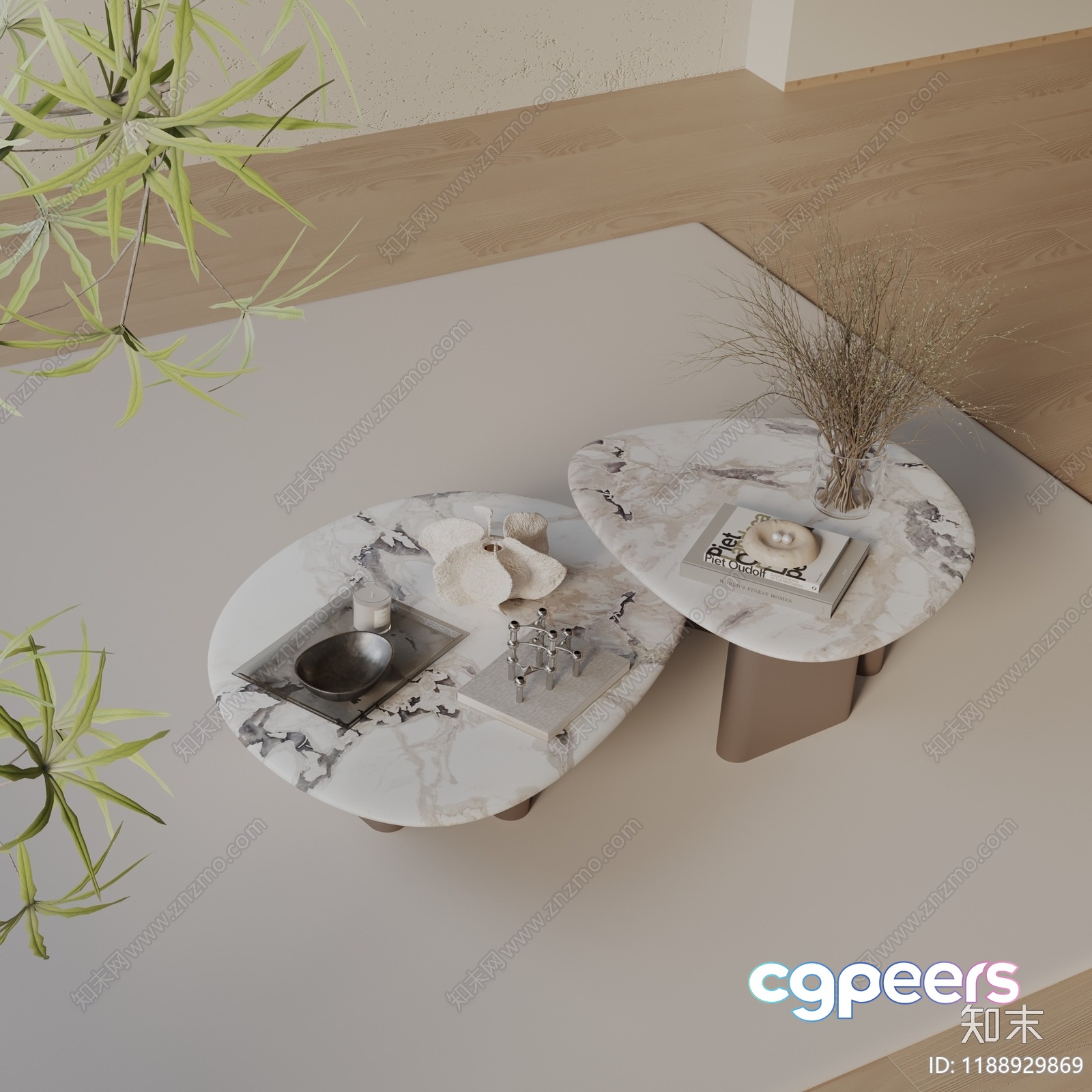 Cozy Living Room 3D Model - 1526 - VRAY Render
