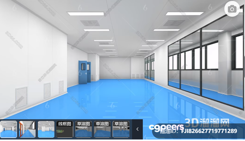 Modern Office Space 3D Model - 9762 - VRAY Render